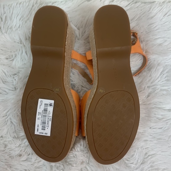 Antonio Melani Peach Wedges with Jute Trim- NWT - Picture 6 of 10